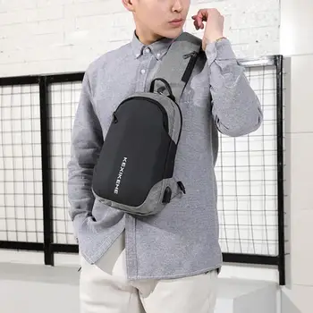 

Men Multi-functional Leisure Large Capacity USB Port Anti-thief Crossbody Bag Waterproof Sling Chest Bag Waist Shoulder Packs