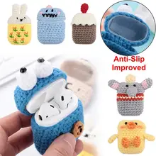 Wireless Earphone Cover Manual Wool Knitting Cartoon Lovely Anti-fall For Airpods Accessories High Quality Creative Beautiful