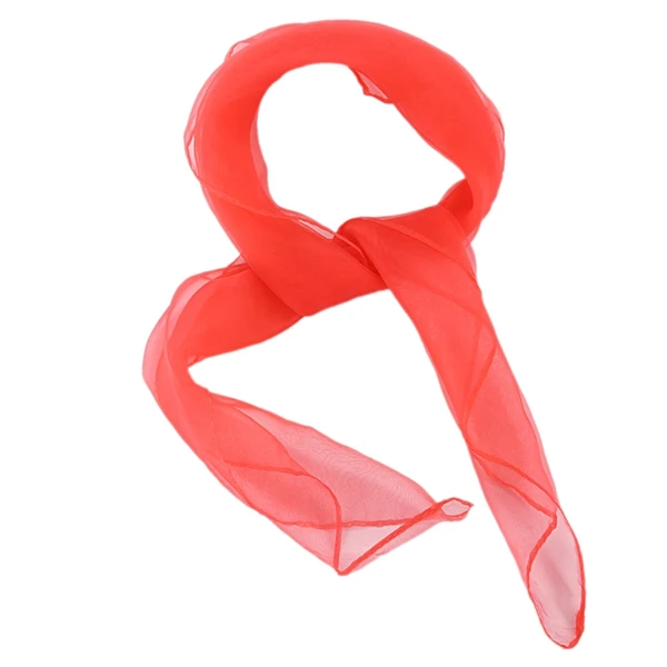 

Lovely Fashion Plain Square Chiffon neck Scarf Head Scarves 70 cm x 70cm (Watermelon Red)