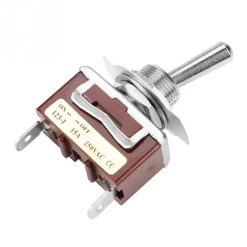 15A 250V ВКЛ ВЫКЛ кратковременный переключатель рокер 2 Pin положения для