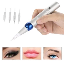 35000 об/мин Вращающаяся ручка для тату Перманентный макияж машина ручка Eyeline бровей контур губ ручка татуировка пистолет Электропитание a