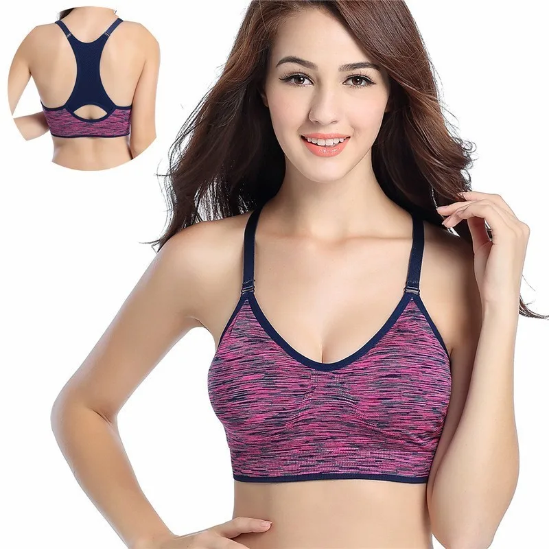 

Adjustable Underwear Push Up Yoga Bra Women Training Sports Bras Fitness Top Shockproof Shapes Quick Dry Running Athletic Vest