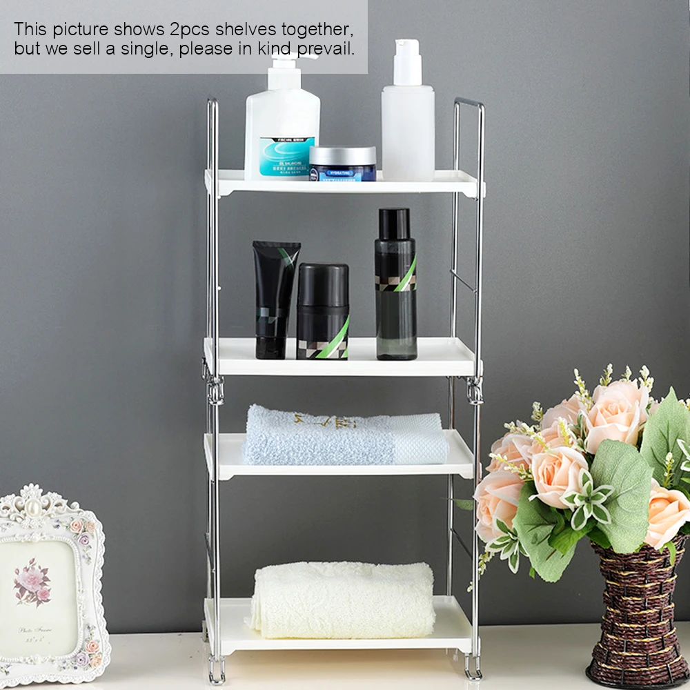 

Mini 2-Tier Kitchen Home Storage Rack Freestanding Stackable Organizer Shelf Countertop Cabinet Bathroom Storage Shelf