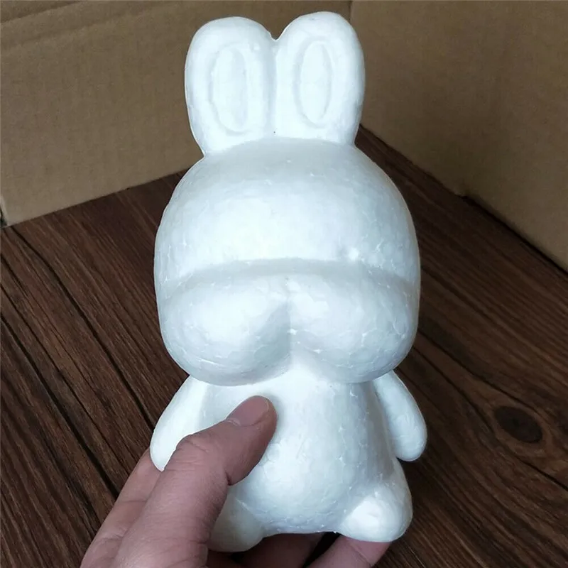 

2019 Easter Bunny Bear Heart White Polystyrene Styrofoam Foam Bear Dog Rabbit Modelling DIY Gift Valentine Diy Girl Crafts Newly