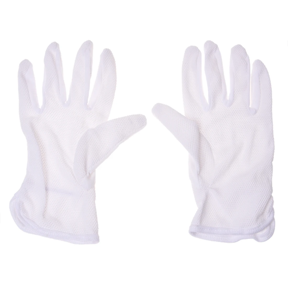 

Pair Protective Anti-Slip White Cotton Work Driving Gloves
