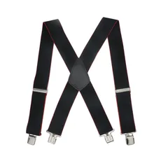 Мужская рубашка 5 см Ширина подтяжки 4 зажимы подтяжек Мужские Винтажные брюки подтяжки для женщин Пояс брюки эластичные х форма брюки ремень