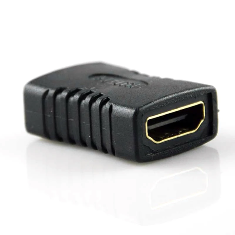Оптовая продажа высококачественный черный удлинитель HDMI мама кабель адаптер с
