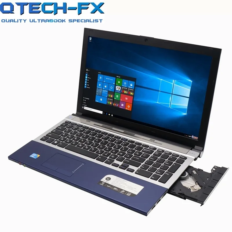 15," i7 Тетрадь 8 Гб Оперативная память 1 ТБ/750 Гб HDD DVD металла ПК быстро Процессор Intel Core i7 Бизнес арабский azerty-клавиатура с испанским и русским языками