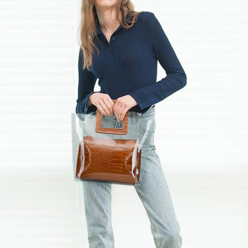 

[Super Seabob] 2019 Spring Summer Woman New Stylish Brown Khaki Color Pillow Shape Large Capacity Soft Handbag All Match WC46100