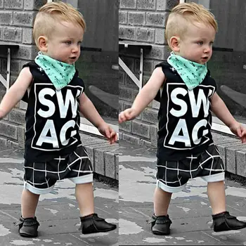 

Pudcoco Boy Suits 2pcs Toddler Kids Baby Boy T-shirt Tops+Casual Pants Trouser Clothe Outfit Set E