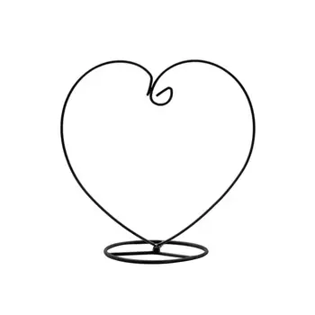 

Ornament Display Stand Iron Hanging Heart Shaped Stand Rack Holder For Hanging Glass Globe Air Plant Terrarium Witch Ball Home