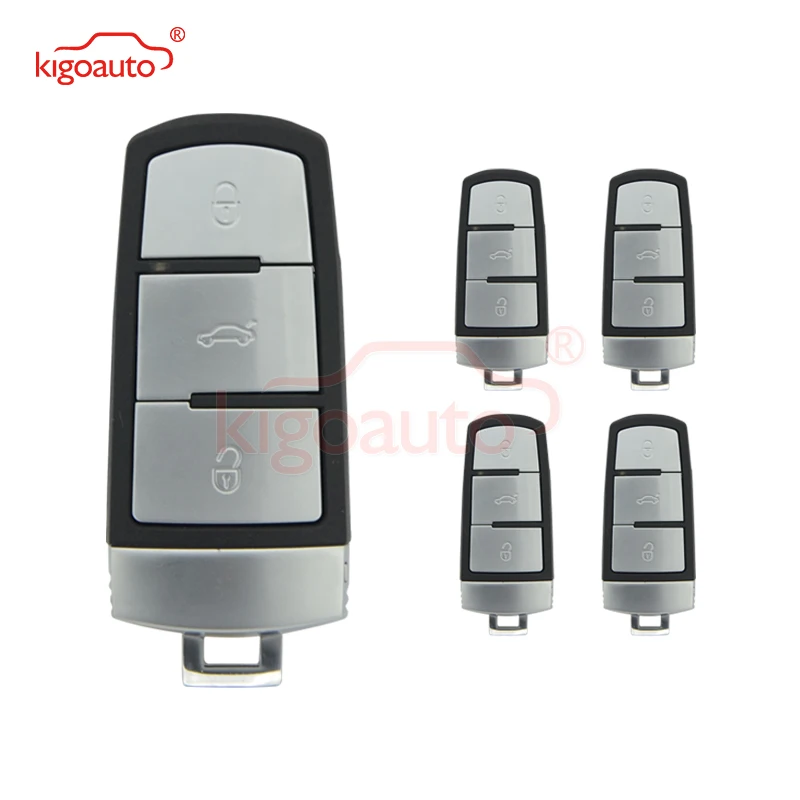 Kigoauto 5 шт. 3C0 959 752 BA 3 кнопки 434 МГц для VW Magotan Passat CC 2005 2006 2007 2008 2009 2010 ID48 чип | Охранная сигнализация -33010193183