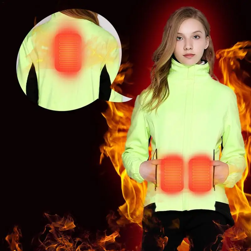 

Women Winter USB Heating Hiking Jacket Clothing Smart 3 Mode Heated Outdoor Waterproof Windbreaker Camping Climbing Coats