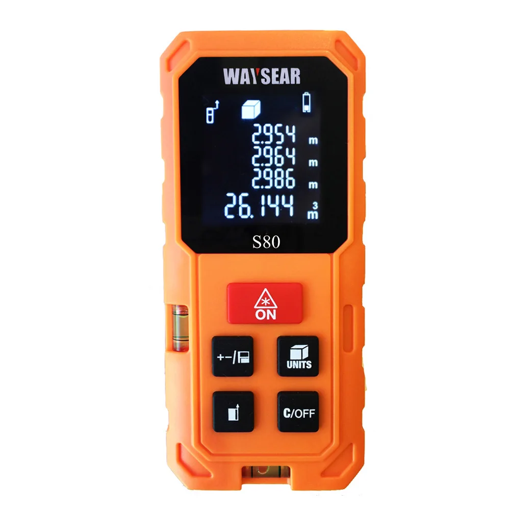 WAYSEAR laser distance meter 40M 60M 80M 100M rangefinder trena laser tape range finder build measure device ruler test tool WAYSEAR laser distance meter 40M 60M 80M 100M rangefinder trena laser tape range finder build measure device ruler test tool