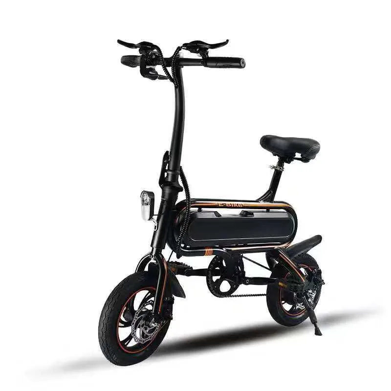 Flash Deal Daibot Electric Scooter 350W 12 Inch Two Wheels Electric Bicycle 48V 60KM Mini Type Foldable Electric Bike For Adults Womens 0