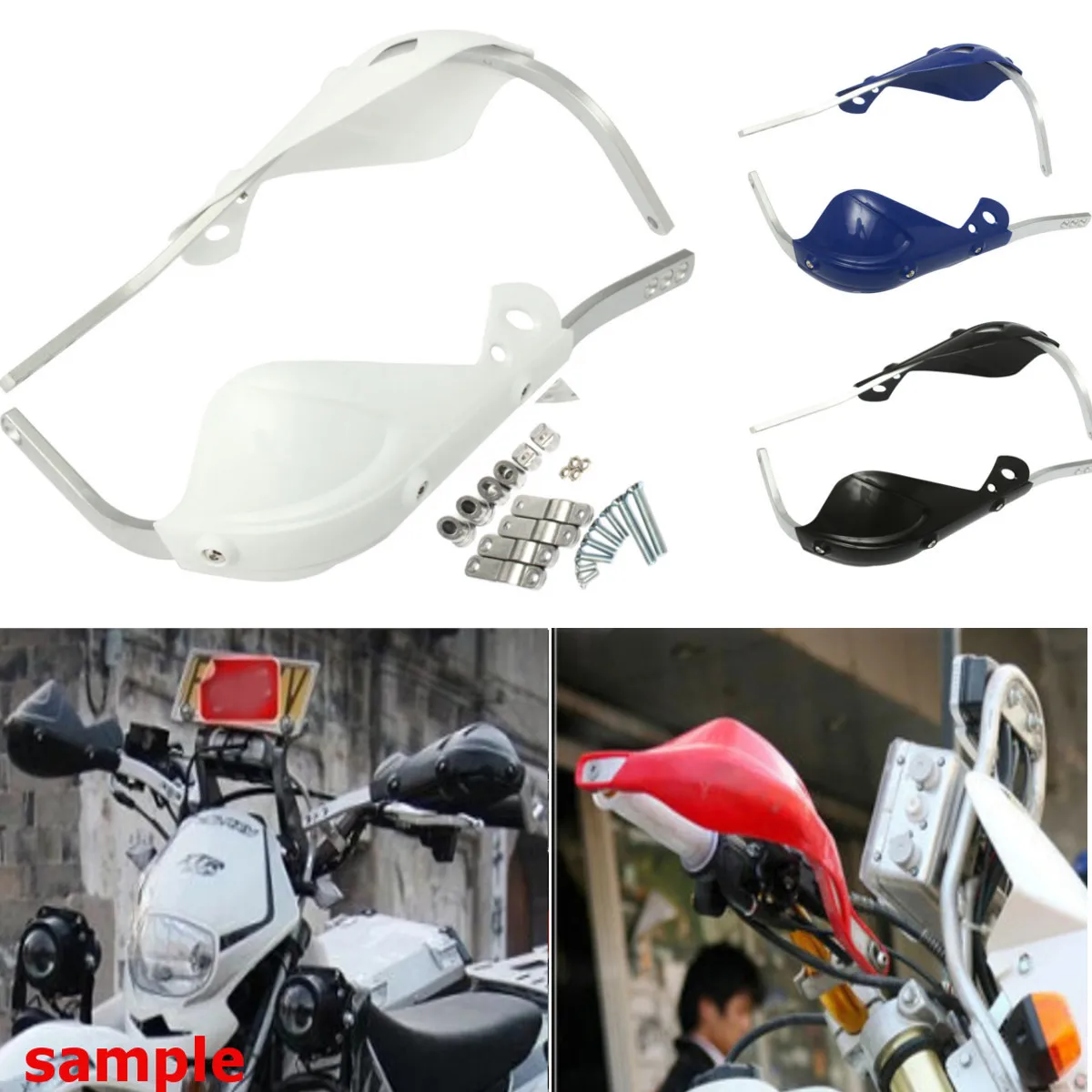 

7/8inch Motorcycle Handlebar Guards Brush Bar Hand Guards Handguard Universal 3 Colors