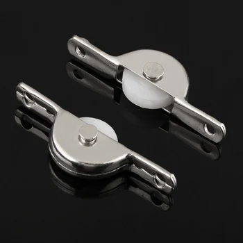 

ELEG-10pcs Door Window Cupboard Drawer Bin Single Nylon Sliding Roller Pulley Wheel