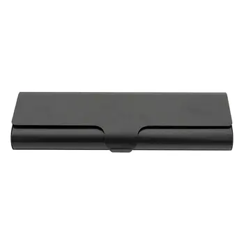

Slim Matte Hard Metal Spectacles Case Reading Glasses Eyeglasses Case Protection Case Black