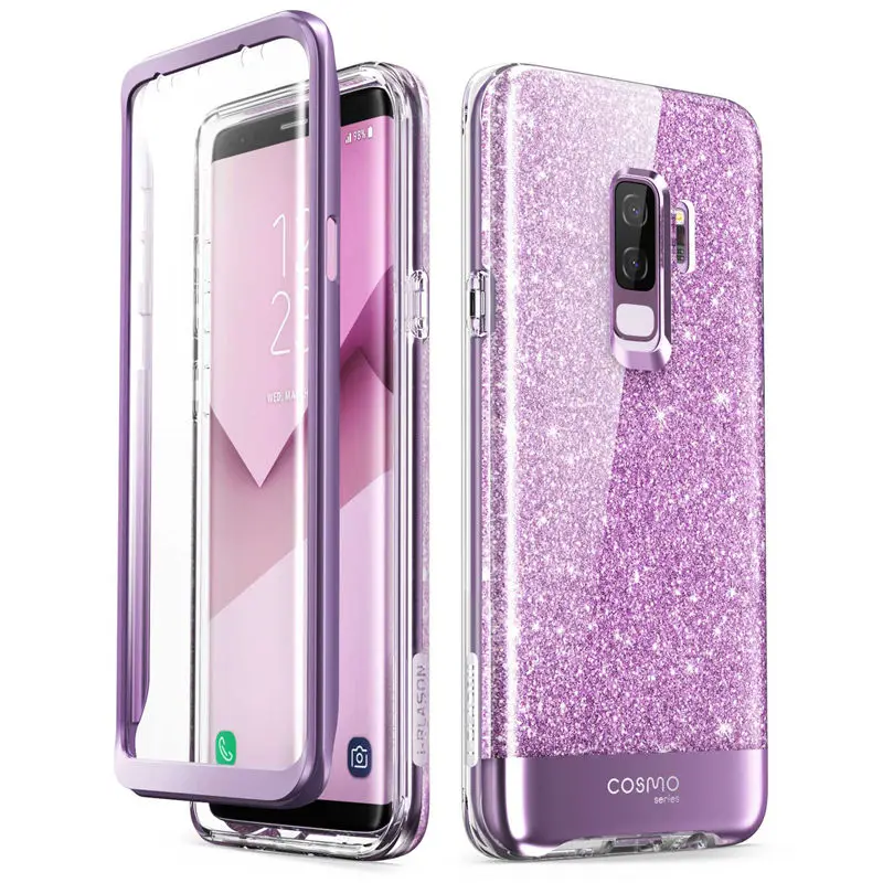 Чехол для Samsung Galaxy S9 Plus i Blason Cosmo полностью блестящий Мраморный бампер защитный