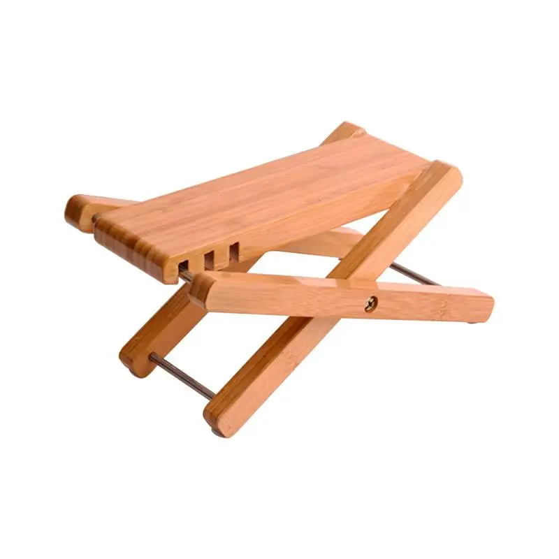 Bamboo Wood Guitar Foot Rest Stool Stand Foldable Acoustic Classic Guitar Pedal Footboard with 3 Adjustable Height Levels Bamboo Wood Guitar Foot Rest Stool Stand Foldable Acoustic Classic Guitar Pedal Footboard with 3 Adjustable Height Levels