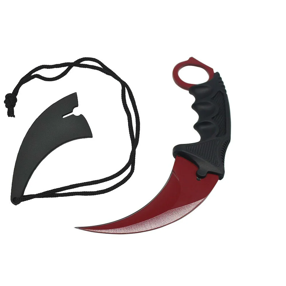 

CSGO Karambit Messer Hyperbeast Real Knife Skins CSGO Sammelmesser Gaming Fixed Blade Knife Survival Tactical Knives