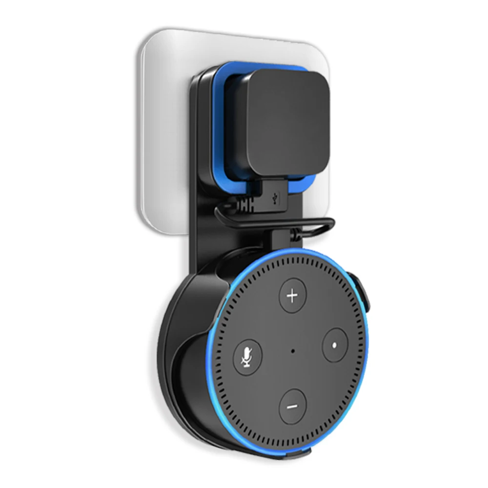 

2 Color Wall Mount Hanger Holder Bracket for Amazon Alexa Echo Dot Speaker 2rd Generation and Other Round Voice Assistants
