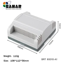 4 шт электроники din-рейка Корпус чехол огнестойкий din-рейка коробка для корпус для печатной платы diy PLC коробка 108*112*55,8 мм