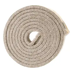 Self-Stick Heavy Duty Felt Strip Roll для твердых поверхностей 1/2 дюйма x 60 дюймов кремово-белый