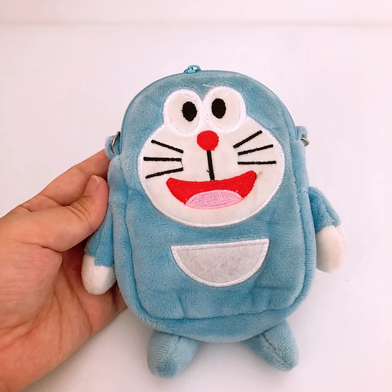 IVYYE 1 шт. плюшевая сумка через плечо Doraemon мультяшная мягкая тоут для телефона
