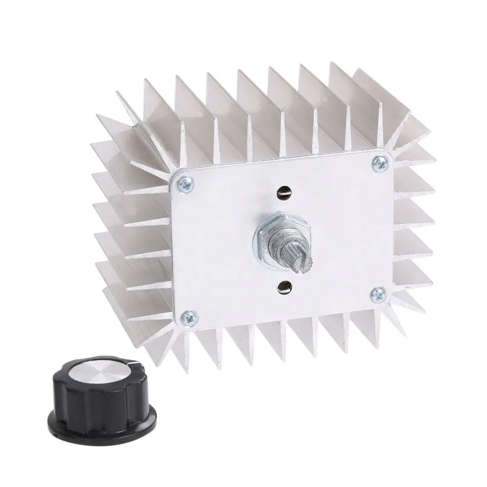 

BHTS-2pcs AC 5000W SCR Electronic Voltage Regulator Switch AC 220V Speed Temperature Dimmer Controller Voltage Regulator Stabi