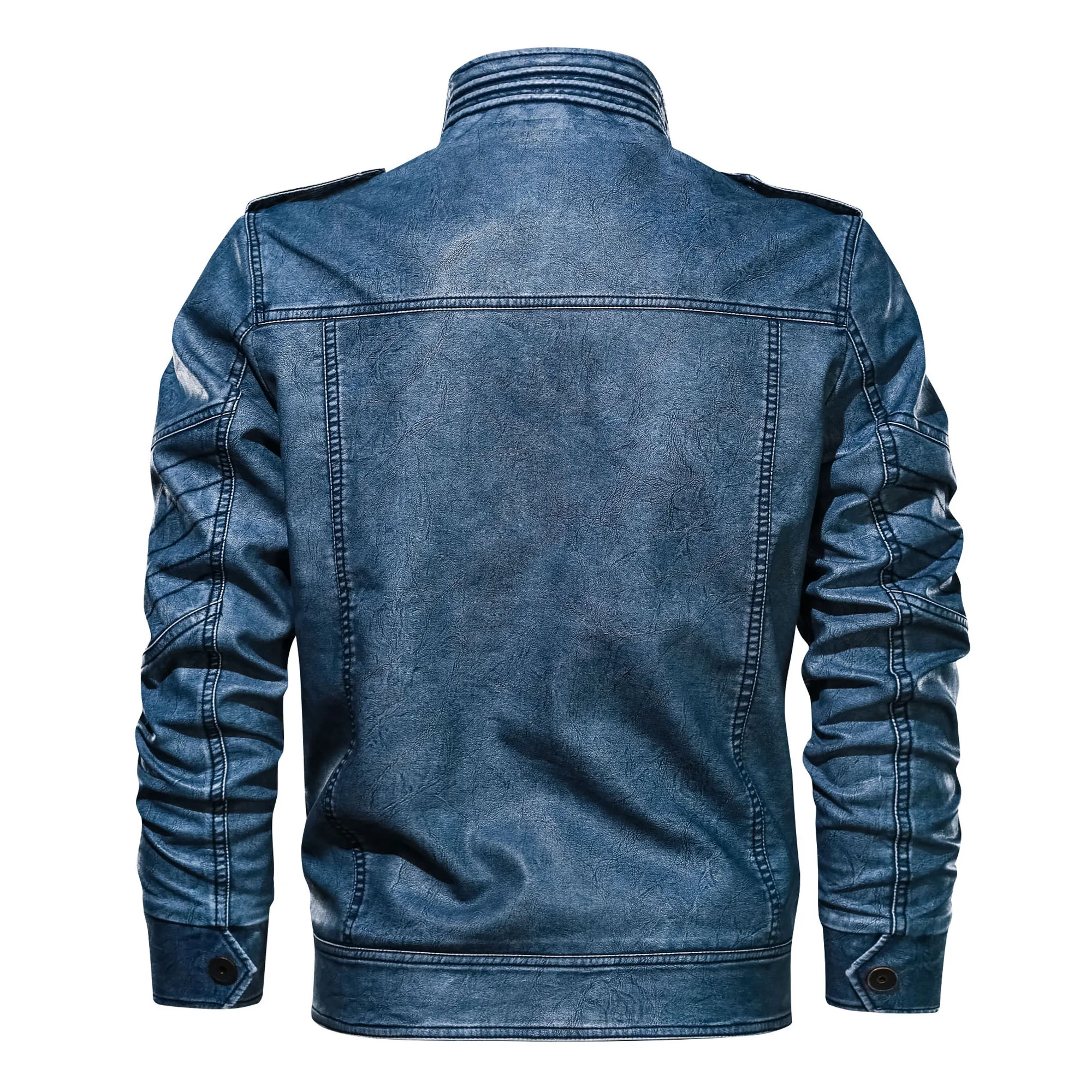 TACVASEN мужская кожаная куртка весна осень Мужская винтажная мотоциклетная куртка из искусственной кожи пальто модная куртка из искусственной кожи