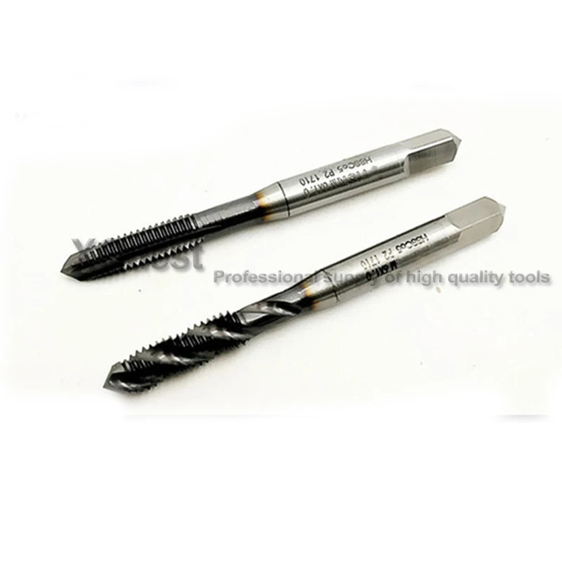  XQuest high quality HSS-CO5 spiral point tap M3 M4 M5 M6 TicN Machine Spiral Fluted taps M8 M10 M12