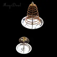 Нержавеющая сталь круглый кадило Творческий дым обратный Ладан горелки подставка для ароматических палочек катушки конусная курильница курильщика Медитация