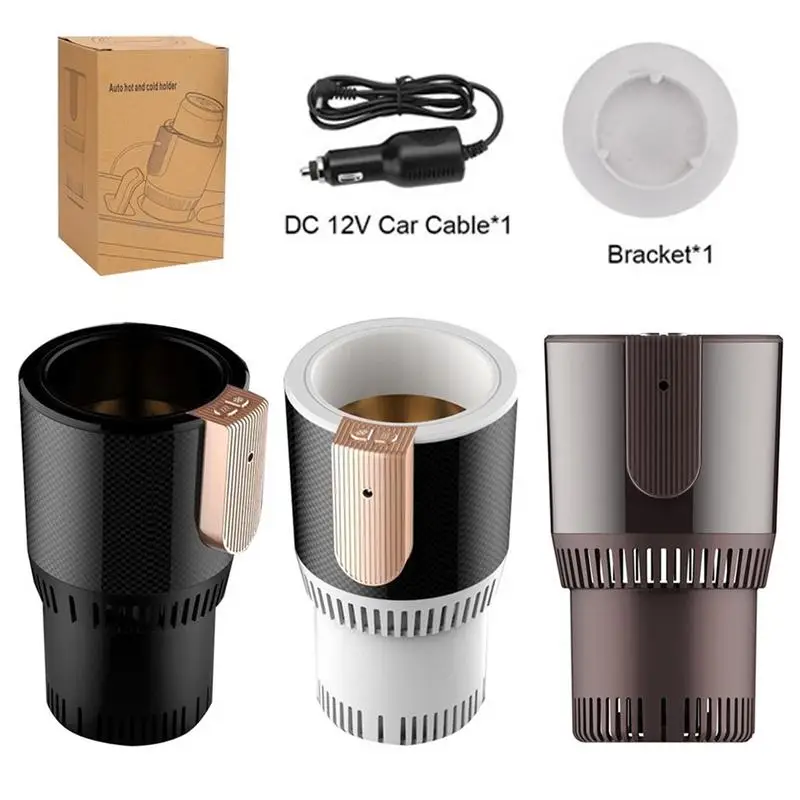 

2-in-1 Car Cup Warmer 12V Cooler Smart Car Cup Mug Holder Perfect Car Tumbler Holder for Commuter Road Tripper