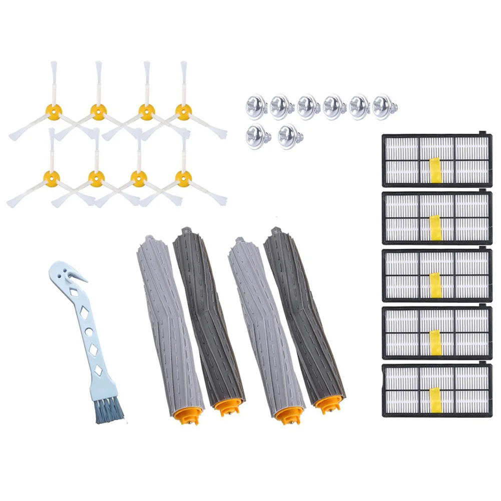 

26PCS Accessories for iRobot Roomba 880 860 870 871 980 990 Replenishment Parts Spare Brushes Kit