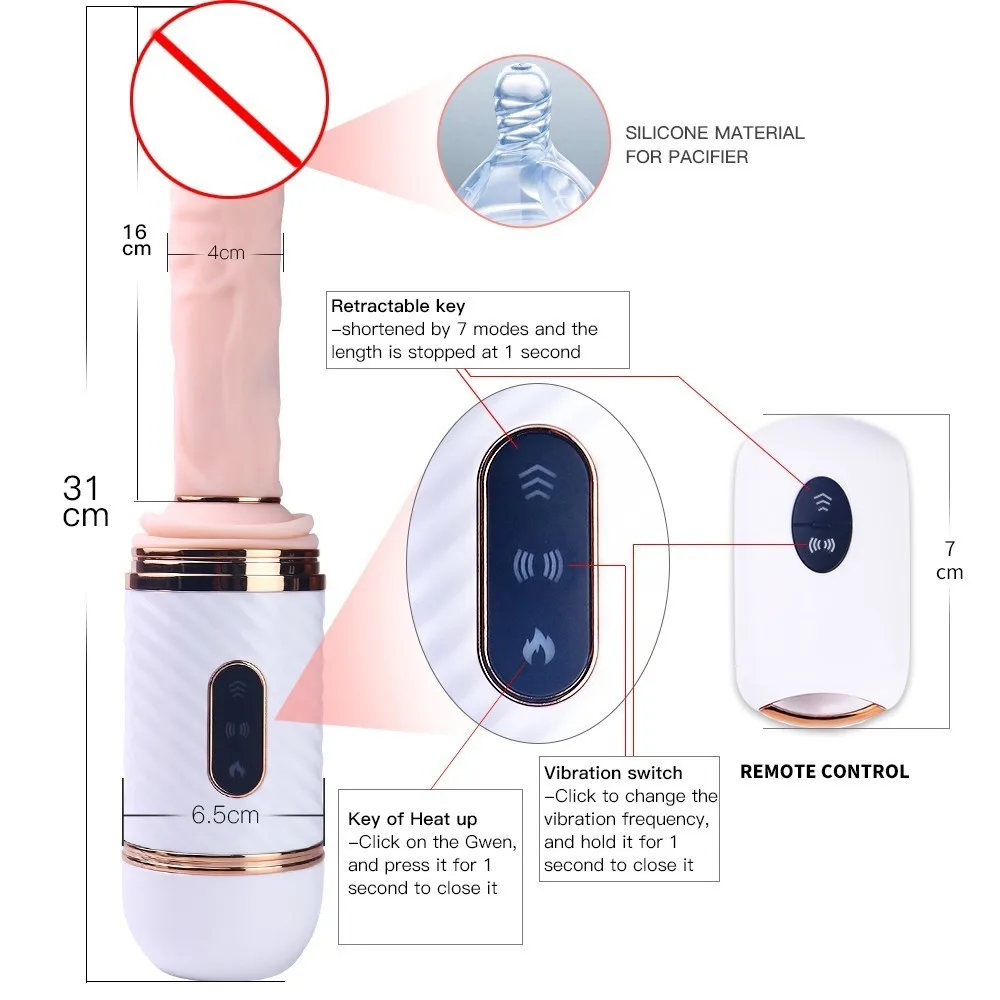  Sex Machine Automatic Female Masturbation Toy With Heating Function Multiple Vibration Modes And Th