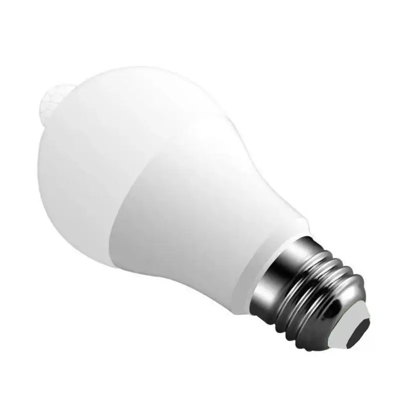 E27 движения PIR Сенсор лампы переменного тока 110 V/220 V 12 W от заката до рассвета Светодиодный лампочки