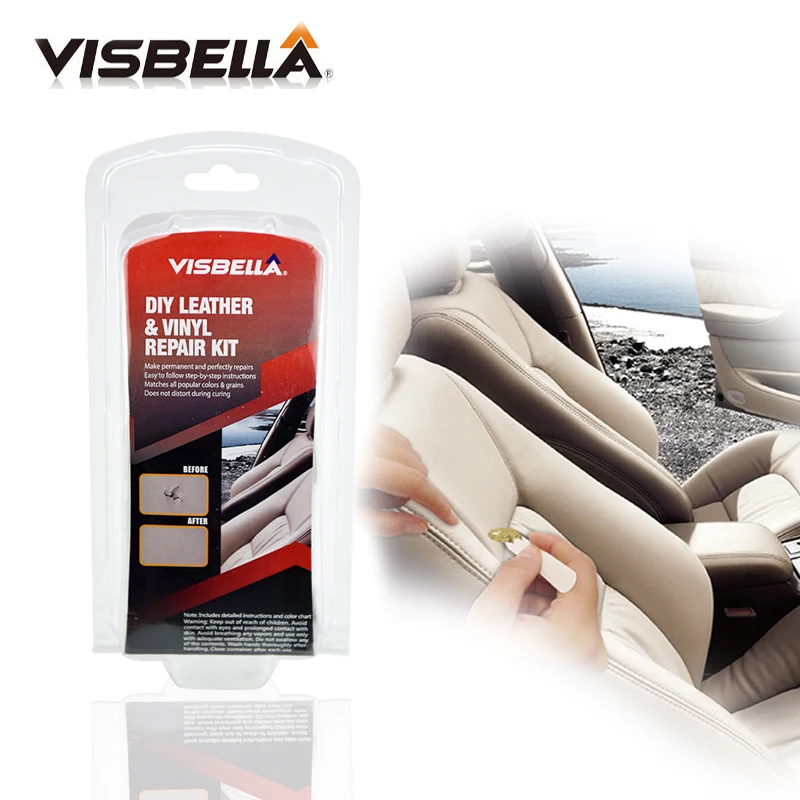 12kits/box Visbella update Auto Car Seat Sofa Coats Holes Scratch Cracks Rips Leather Vinyl Repair Kit Leather Restoration 12kits/box Visbella update Auto Car Seat Sofa Coats Holes Scratch Cracks Rips Leather Vinyl Repair Kit Leather Restoration