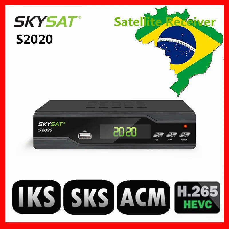 [Бразилия] SKYSAT S2020 двойной тюнер IKS SKS VOD ACM IPTV M3U Xtream код H.265 спутниковый приемник