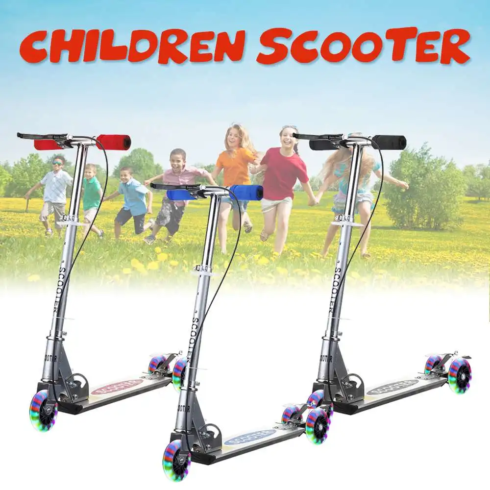 Kick Scooter 3 wheel folding Aluminum Alloy Scooter kids Adjustable Height Flashing Light Wheel Foot Scooters Toys Gifts Kick Scooter 3 wheel folding Aluminum Alloy Scooter kids Adjustable Height Flashing Light Wheel Foot Scooters Toys Gifts