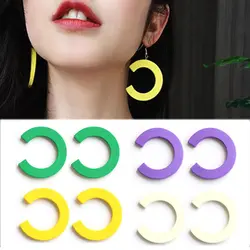 Для женщин карамельный цвет Лидер продаж Jewelry интимные аксессуары DIY 2018 новые буквы Корейский 5 шт./лот серьги дерево высокое качество