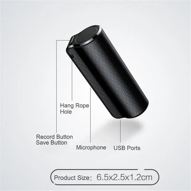 JNN Q70 8GB Super Long Standby Time Recording Pen Digital Voice Recorder Professional Mini HD Noise Reduction Wall Listener