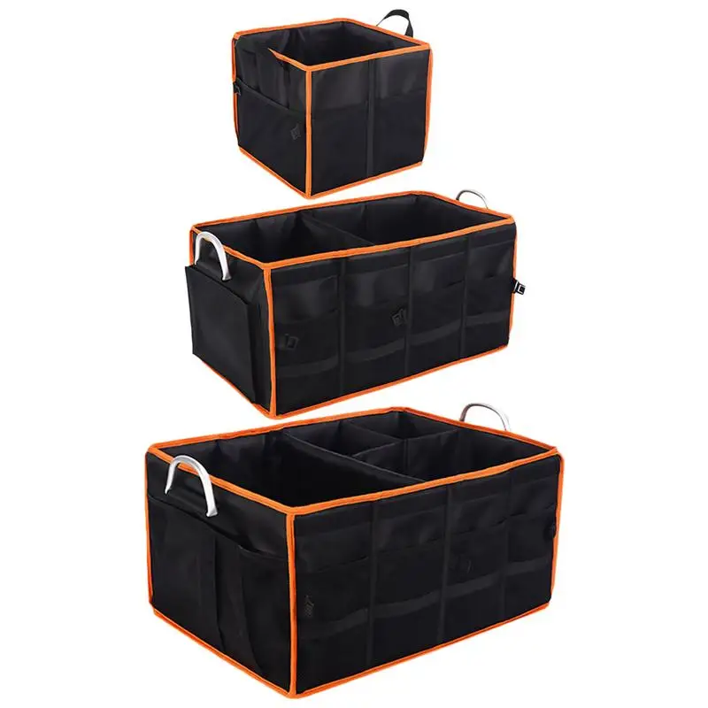 

Car Trunk Storage Box Large Waterproof Foldable Storage Case Container Trunk Organizer With Removable Cover Accessories Supplies