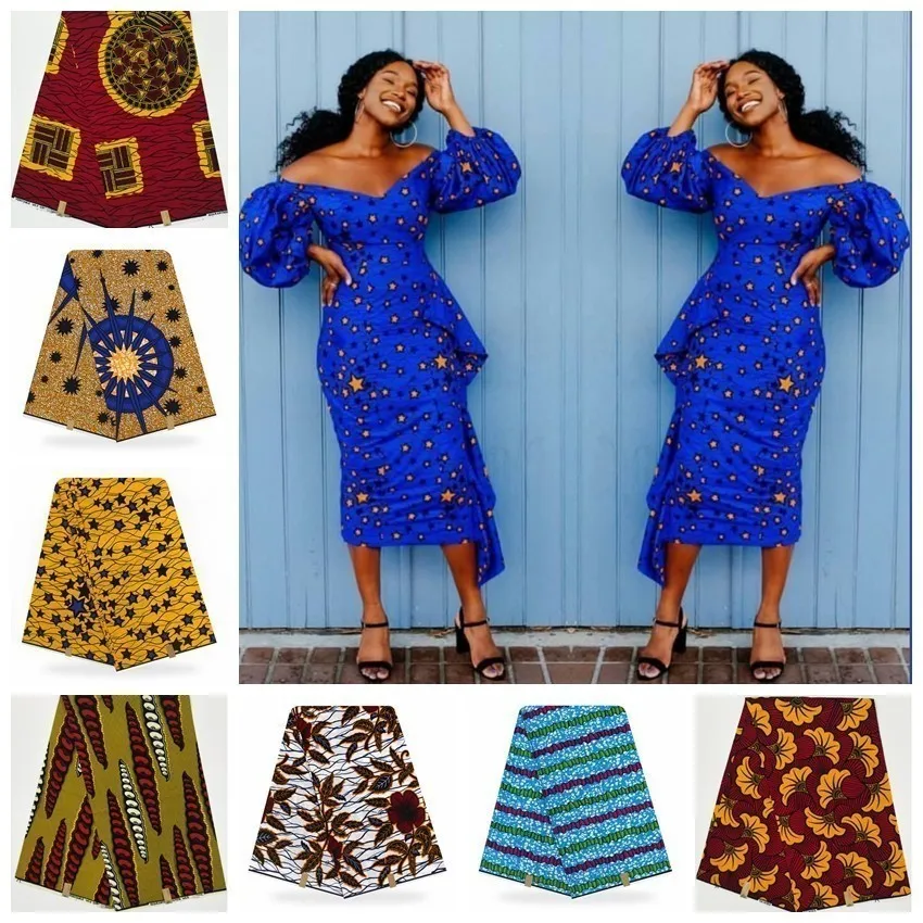 

100% Cotton Hot Veritable Wax African Ankara Original Print Real Dutch Wax Veritable Wax Veritable For Nigerian Patchwork Sewing