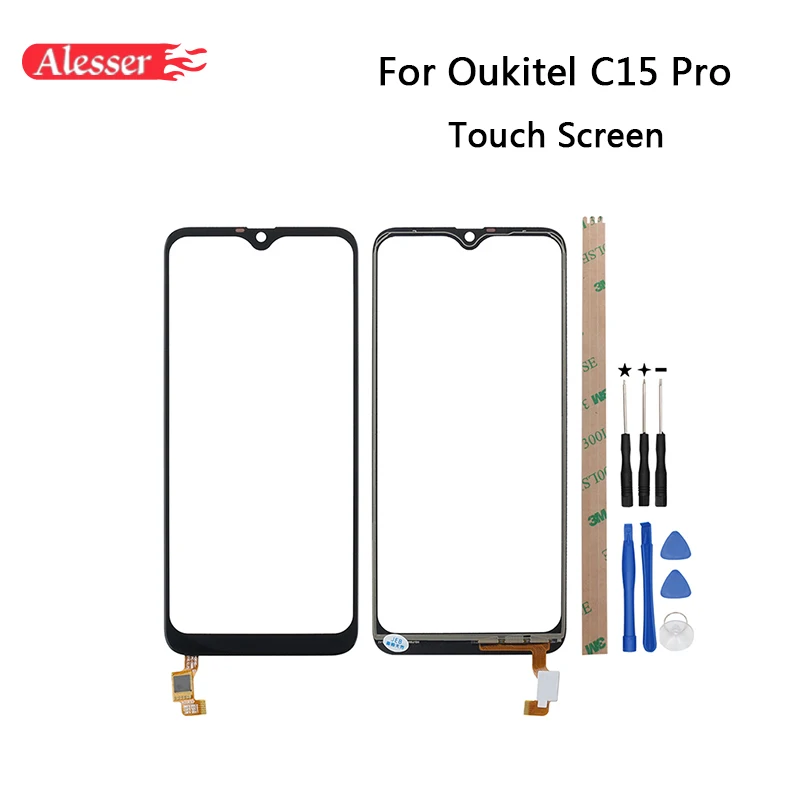 

Alesser For Oukitel C15 Pro Touch Screen Panel Repair Parts For Oukitel C15 Pro Touch Panel + Tools + Adhesive Phone Accessories