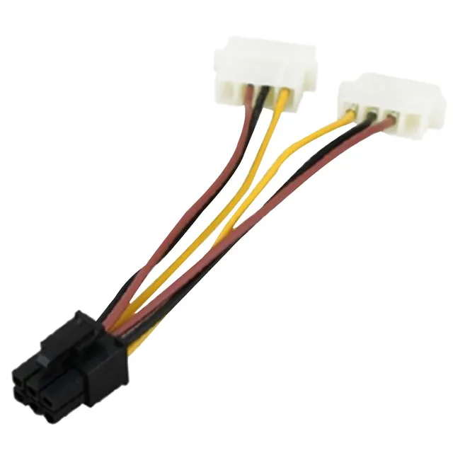 Best Quality High Quality Graphics Card Power Cable Dual 4PIN to 6PIN 6P to 4P Adapter Cable Computer Graphics Card Power Cable Best Quality High Quality Graphics Card Power Cable Dual 4PIN to 6PIN 6P to 4P Adapter Cable Computer Graphics Card Power Cable