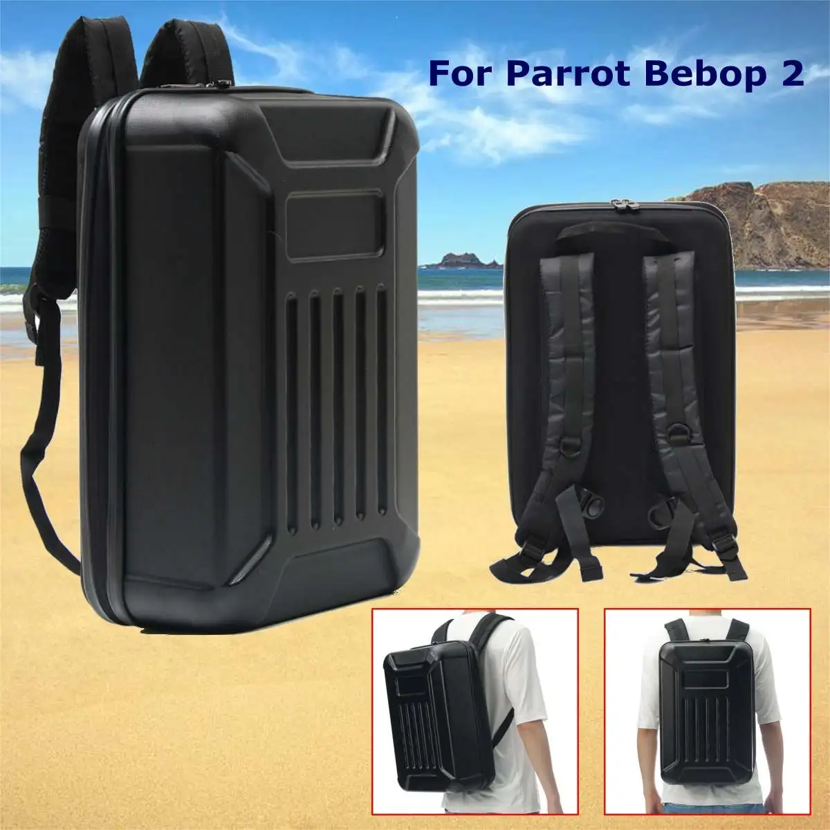 

Hard Shell Case Backpack Protective Box Portable for Parrot Bebop 2 Drone Useful