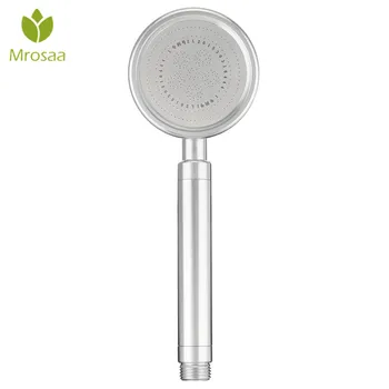 

Mrosaa Aluminum Metal Shower Head Handheld Booster High Pressure Showerhead Rain Shower Nozzle Washable Bathroom Spray Sprinkler