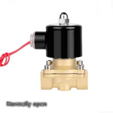 Normally open 1/2 3/4 1 DN15 DN20 DN25 AC220V DC12V 24V Electric Solenoid Pneumatic Valve for Water Oil Air Gas NO 3 4 normally open solenoid valve water valve air valve 0955405 ac220v dc24v dc12
