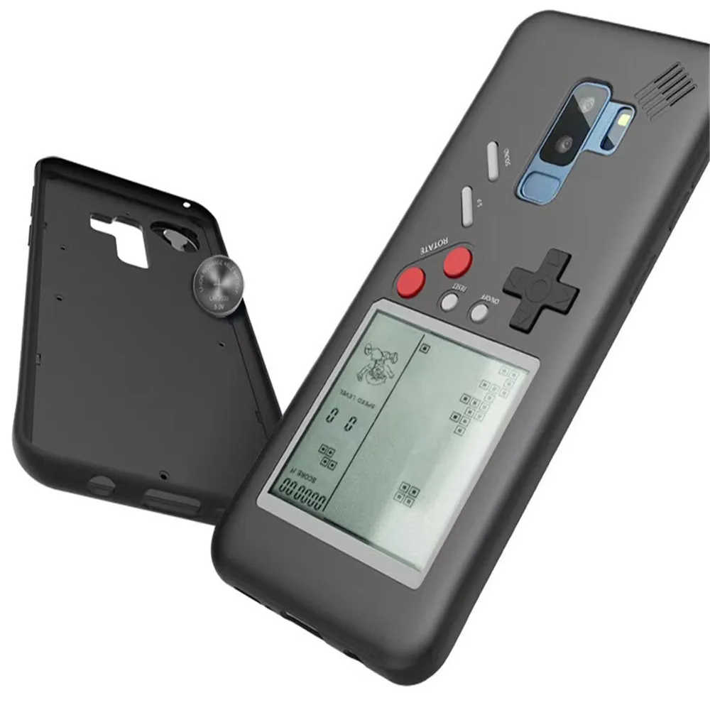 

for samsung GALAXY s8 retro Tetris Cover PC Console stress reliever for Gameboy phone case